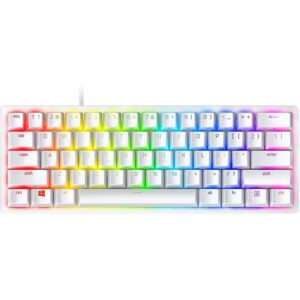 Razer Huntsman Mini 60% Gaming Keyboard with Razer Optical Switch - Clicky Optical Switch (Purple) - US - Mercury - RZ03-03390300-R3M1