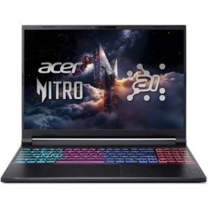 Acer Nitro V 16S AI ANV16S-41-R89V Gaming Laptop, Ryzen 7 260, 16GB DDR5, 512GB SSD, RTX 5060 8GB, 16" WUXGA 180Hz, Windows 11, RGB Keyboard, Black (Official Warranty)